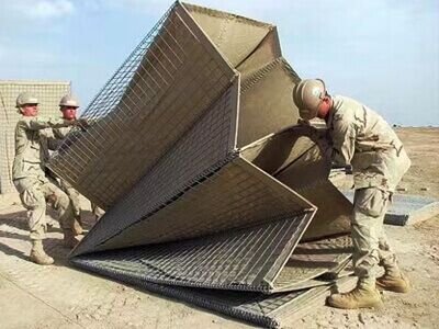 Hesco-Gabion-Barrier-Military-Easy-Deployment